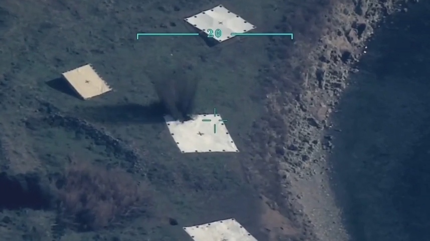 Bayraktar Akıncı, GÖKÇE Yeni Nesil Güdüm Kiti ile Tam İsabet Sağladığı An