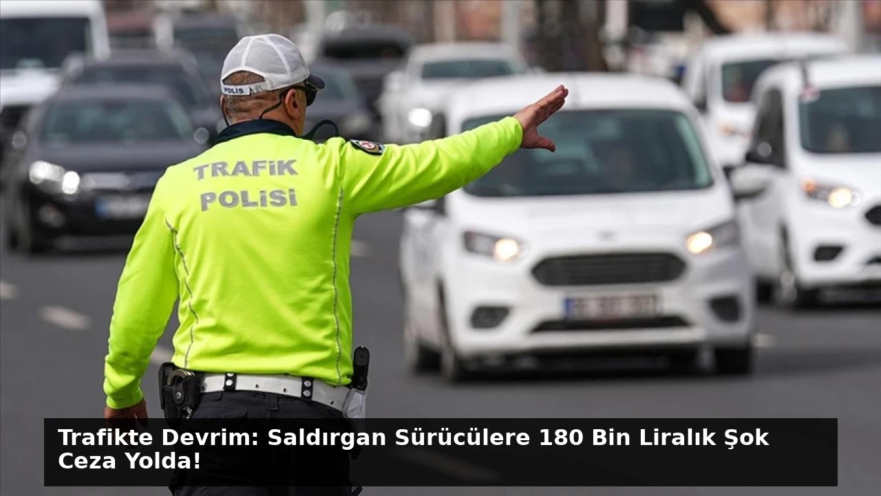 Trafikte Devrim: Saldırgan Sürücülere 180 Bin Liralık Şok Ceza Yolda!