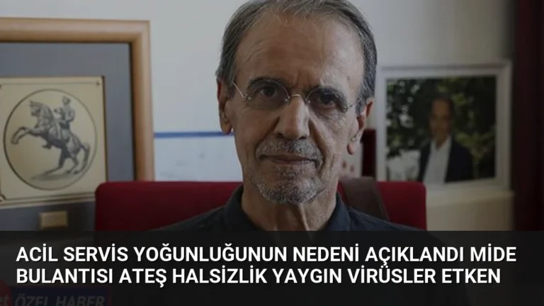 Acil Servis Yoğunluğunun Nedeni Açıklandı Mide Bulantısı Ateş Halsizlik Yaygın Virüsler Etken