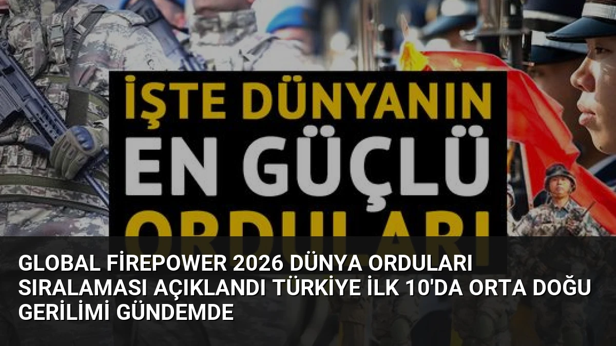 Global Firepower 2026 Dünya Orduları Sıralaması Açıklandı Türkiye İlk 10’da Orta Doğu Gerilimi Gündemde