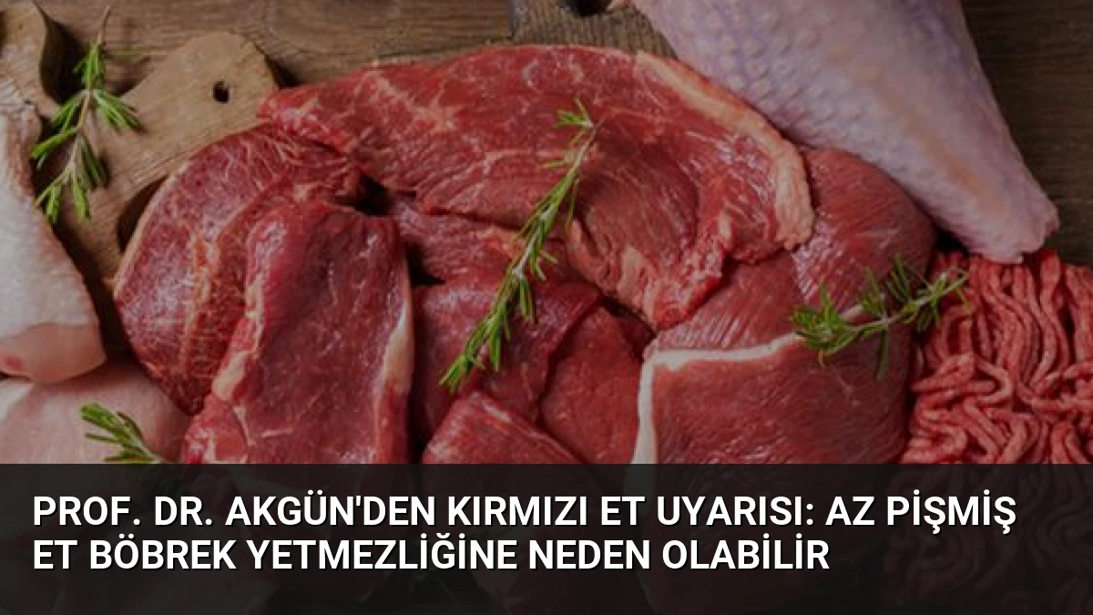 Prof. Dr. Akgün’den Kırmızı Et Uyarısı: Az Pişmiş Et Böbrek Yetmezliğine Neden Olabilir