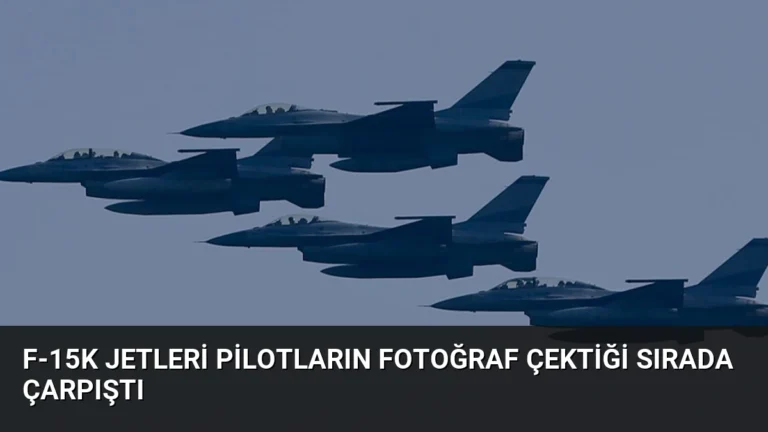 F-15K Jetleri Pilotların Fotoğraf Çektiği Sırada Çarpıştı