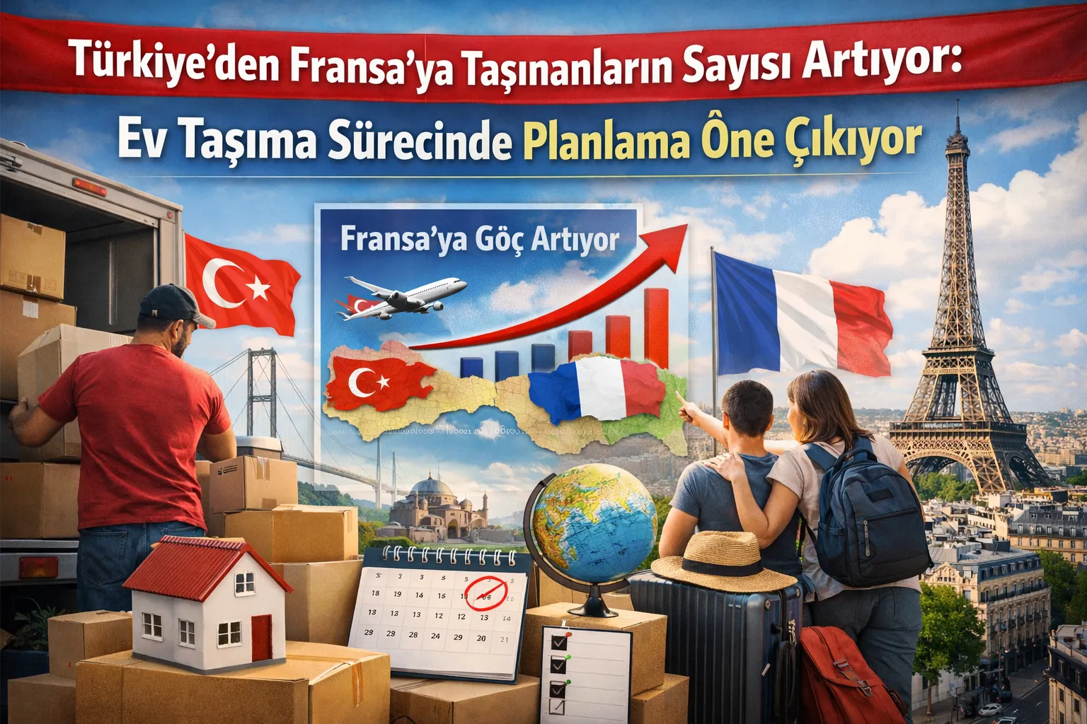 Türkiye’den Fransa’ya Taşınanların Sayısı Artıyor: Ev Taşıma Sürecinde Planlama Öne Çıkıyor