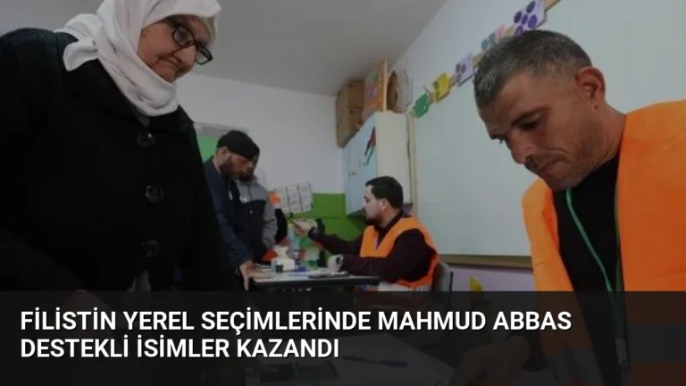 Filistin Yerel Seçimlerinde Mahmud Abbas Destekli İsimler Kazandı