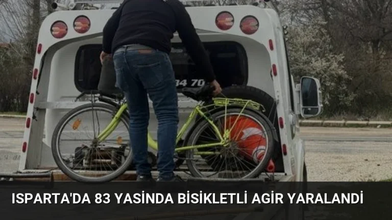 Isparta’da 83 Yasinda Bisikletli Agir Yaralandi