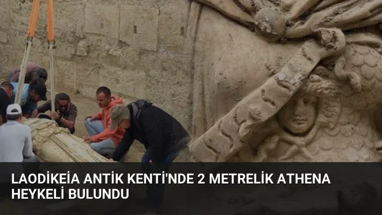 Laodikeia Antik Kenti’nde 2 Metrelik Athena Heykeli Bulundu
