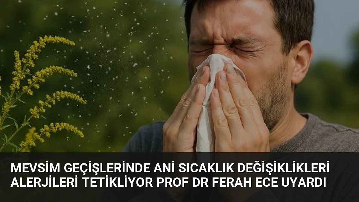 Mevsim Geçişlerinde Ani Sıcaklık Değişiklikleri Alerjileri Tetikliyor Prof Dr Ferah Ece Uyardı