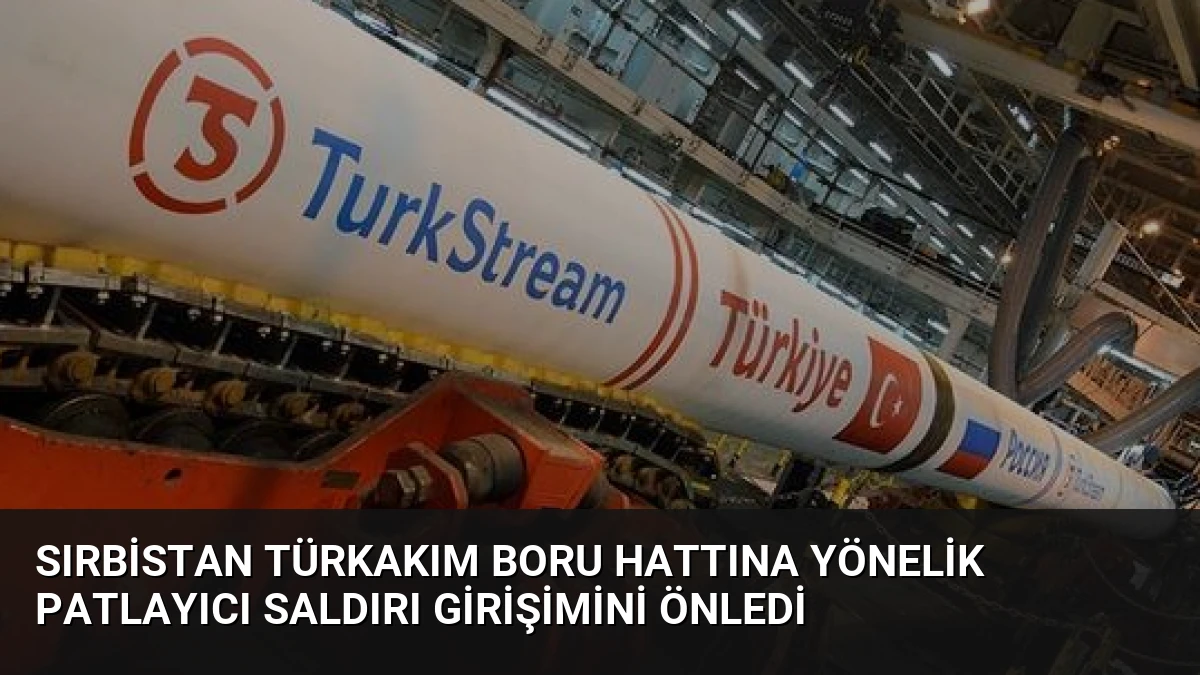 Sırbistan TürkAkım Boru Hattına Yönelik Patlayıcı Saldırı Girişimini Önledi