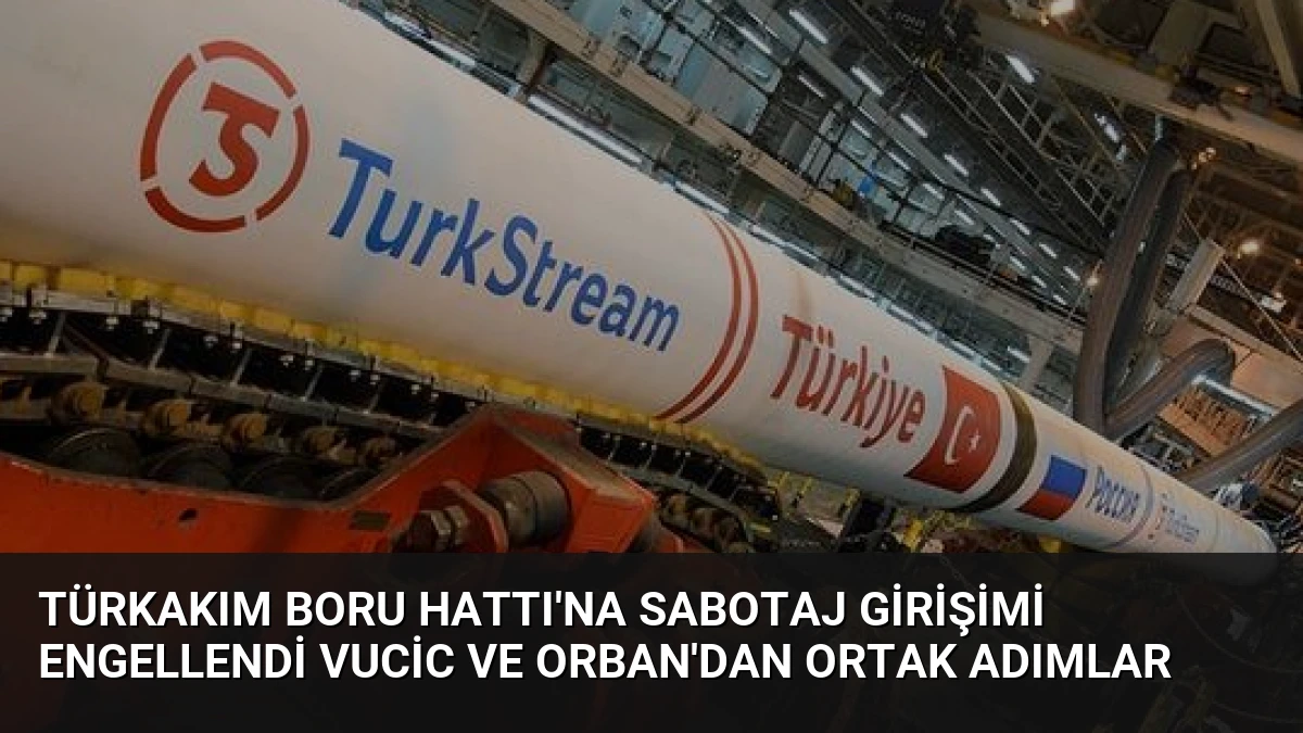 TürkAkım Boru Hattı’na Sabotaj Girişimi Engellendi Vucic ve Orban’dan Ortak Adımlar