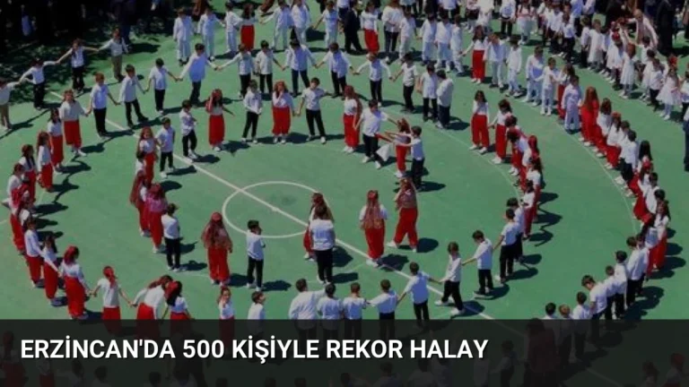 Erzincan’da 500 Kişiyle Rekor Halay