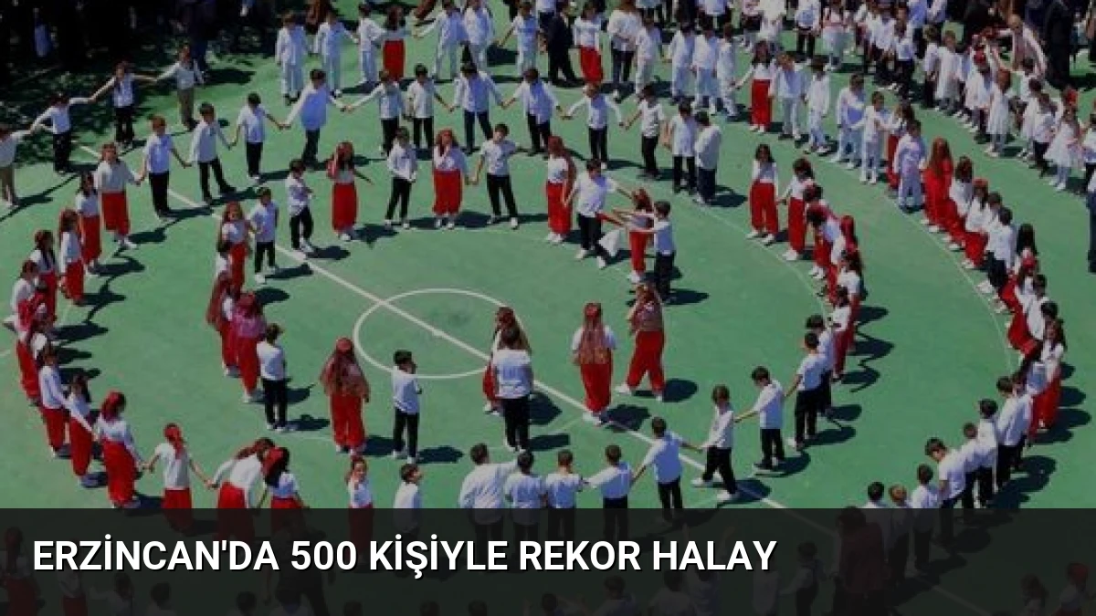 Erzincan’da 500 Kişiyle Rekor Halay