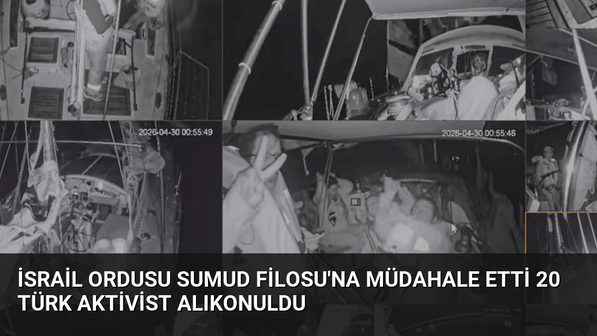 İsrail Ordusu Sumud Filosu’na Müdahale Etti 20 Türk Aktivist Alıkonuldu