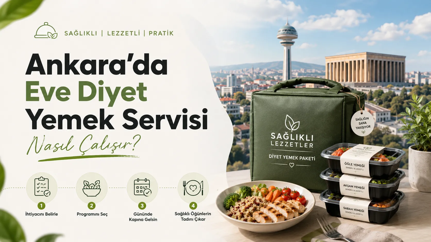 Ankara’da Eve Diyet Yemek Servisi Nasıl Çalışır?