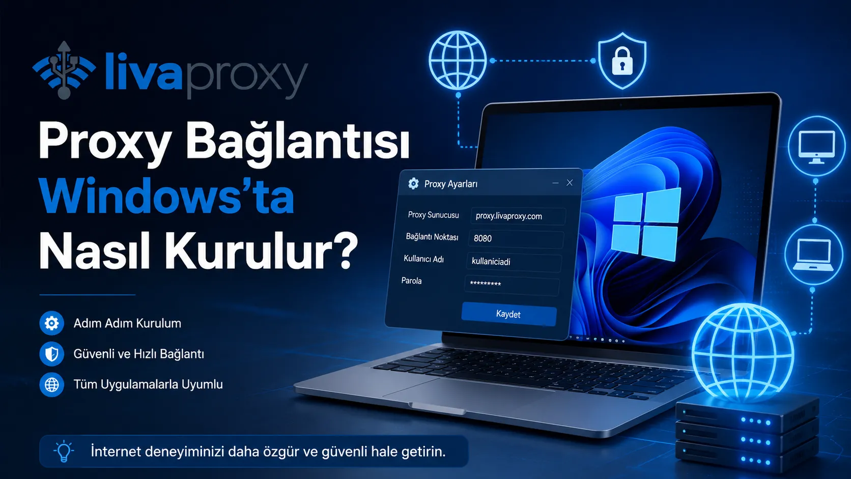 Proxy Bağlantısı Windows’ta Nasıl Kurulur?
