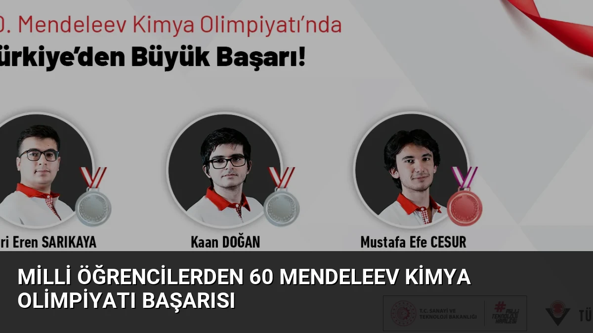 Milli Öğrencilerden 60 Mendeleev Kimya Olimpiyatı Başarısı