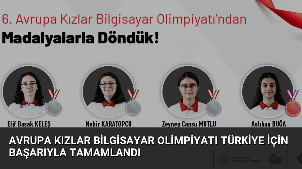 Avrupa Kızlar Bilgisayar Olimpiyatı Türkiye İçin Başarıyla Tamamlandı