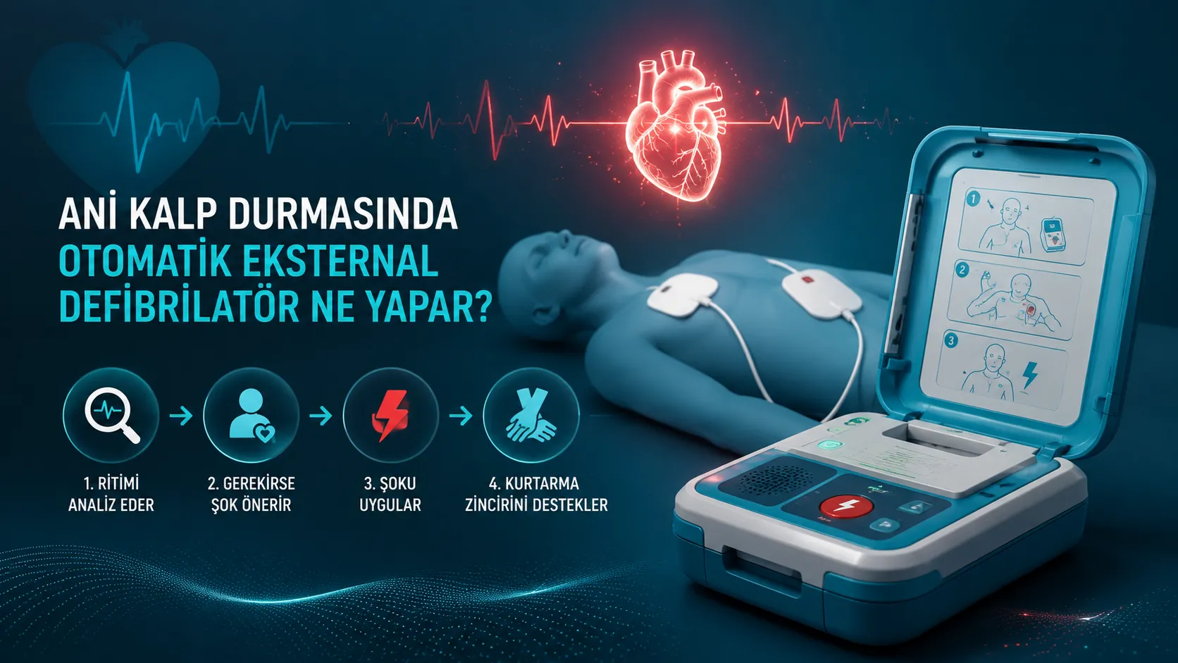Ani Kalp Durmasında Otomatik Eksternal Defibrilatör Ne Yapar