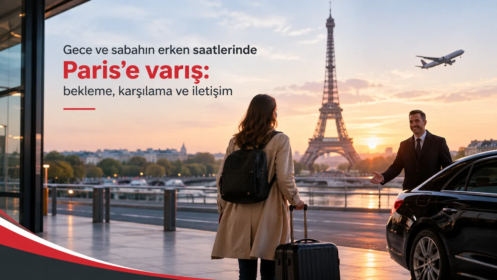 Gece ve sabahın erken saatlerinde Paris’e varış: bekleme, karşılama ve iletişim