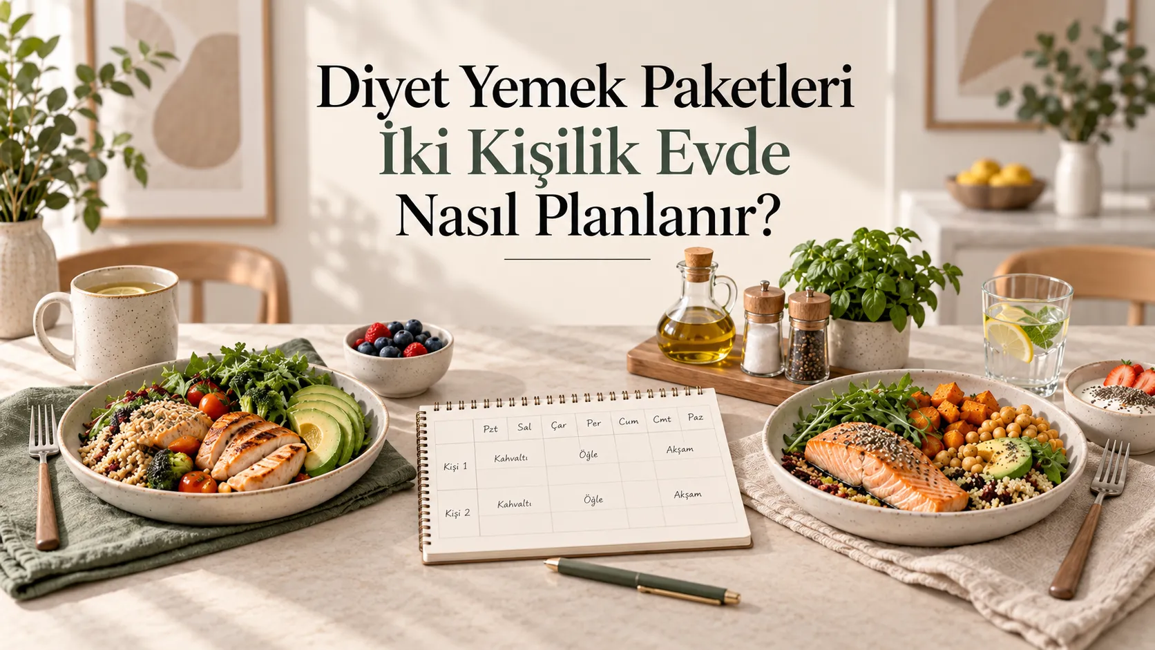 Diyet Yemek Paketleri İki Kişilik Evde Nasıl Planlanır?