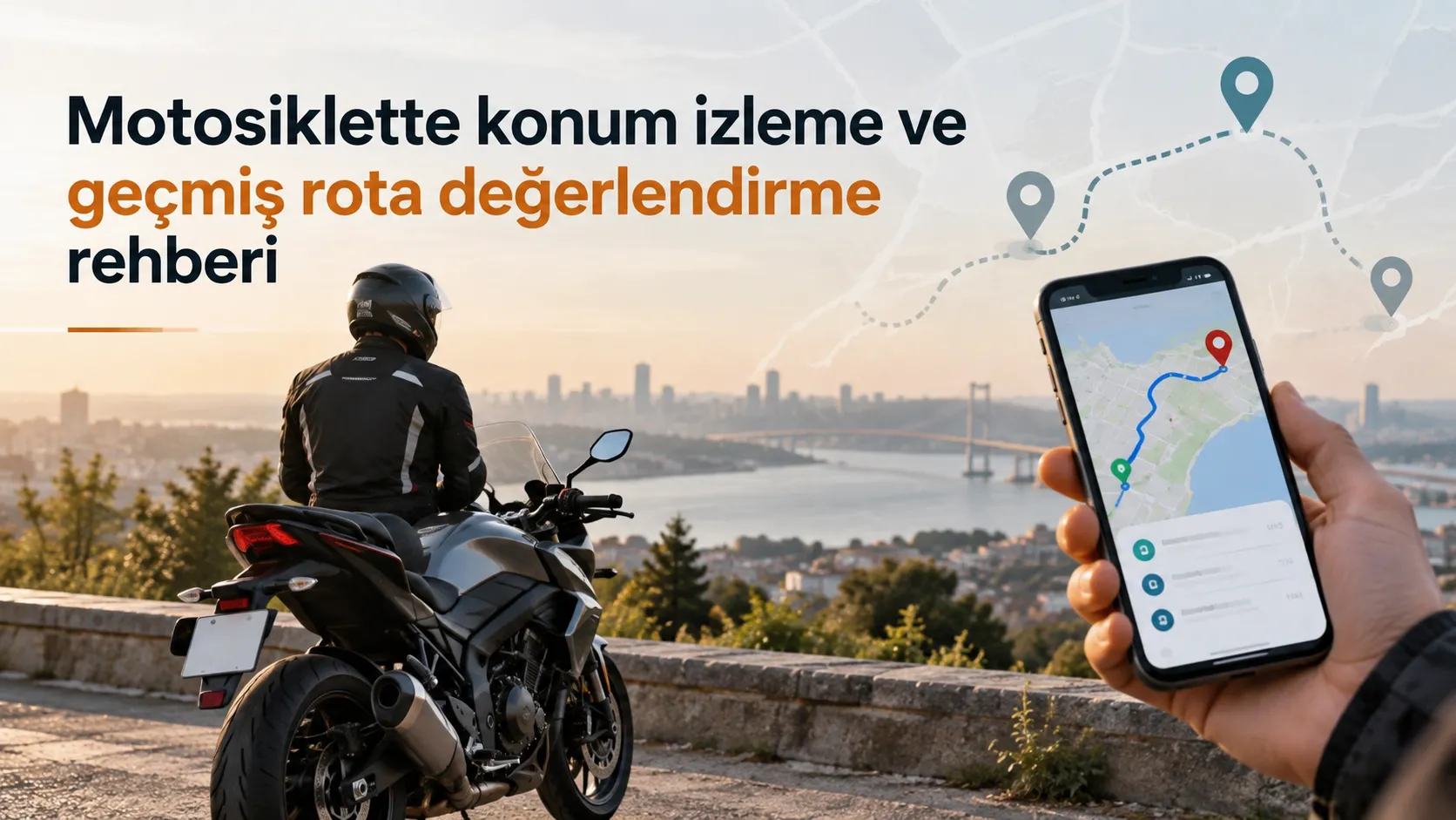 Motosiklette konum izleme ve geçmiş rota değerlendirme rehberi