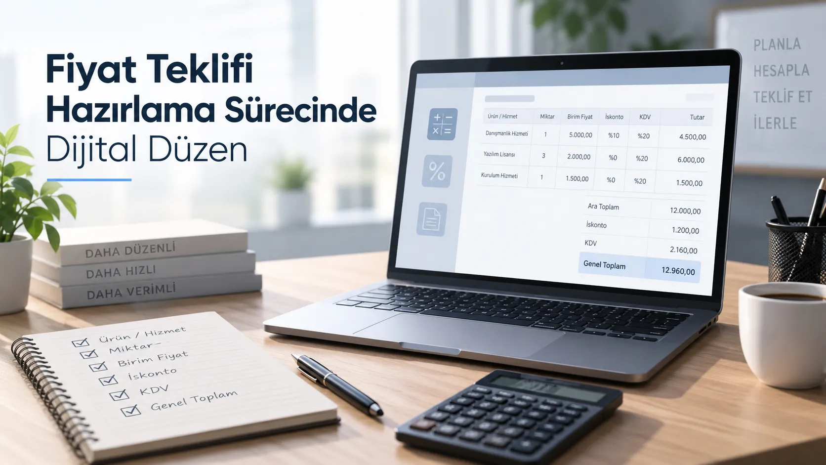 Fiyat Teklifi Hazırlama Sürecinde Dijital Düzen