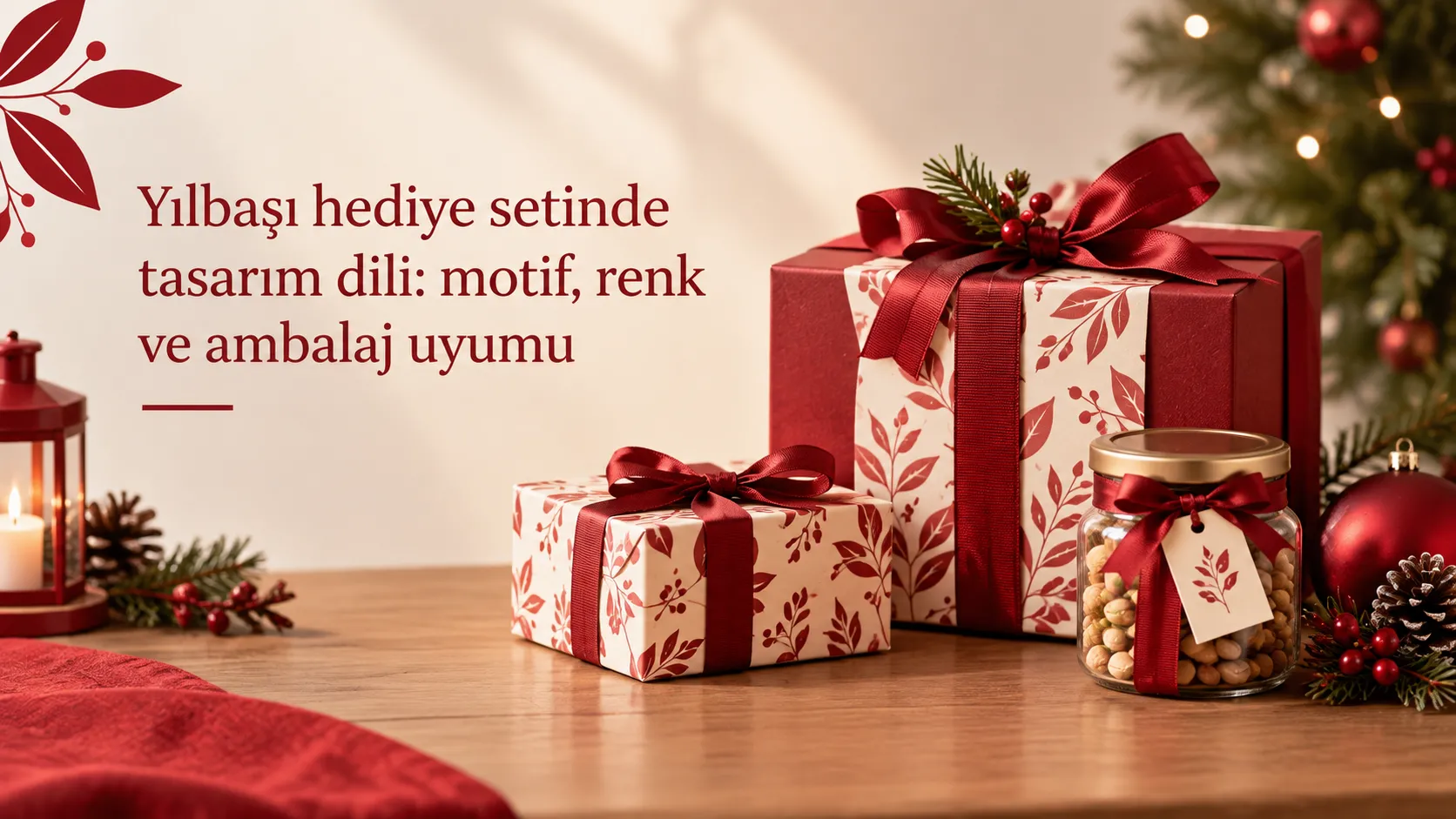 Yılbaşı hediye setinde tasarım dili: motif, renk ve ambalaj uyumu