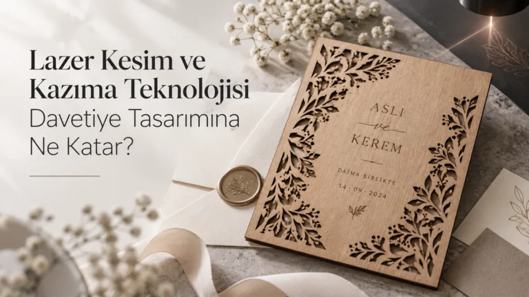 Lazer Kesim ve Kazıma Teknolojisi Davetiye Tasarımına Ne Katar?