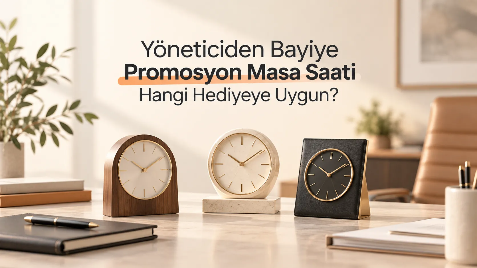 Yöneticiden Bayiye Promosyon Masa Saati Hangi Hediyeye Uygun?