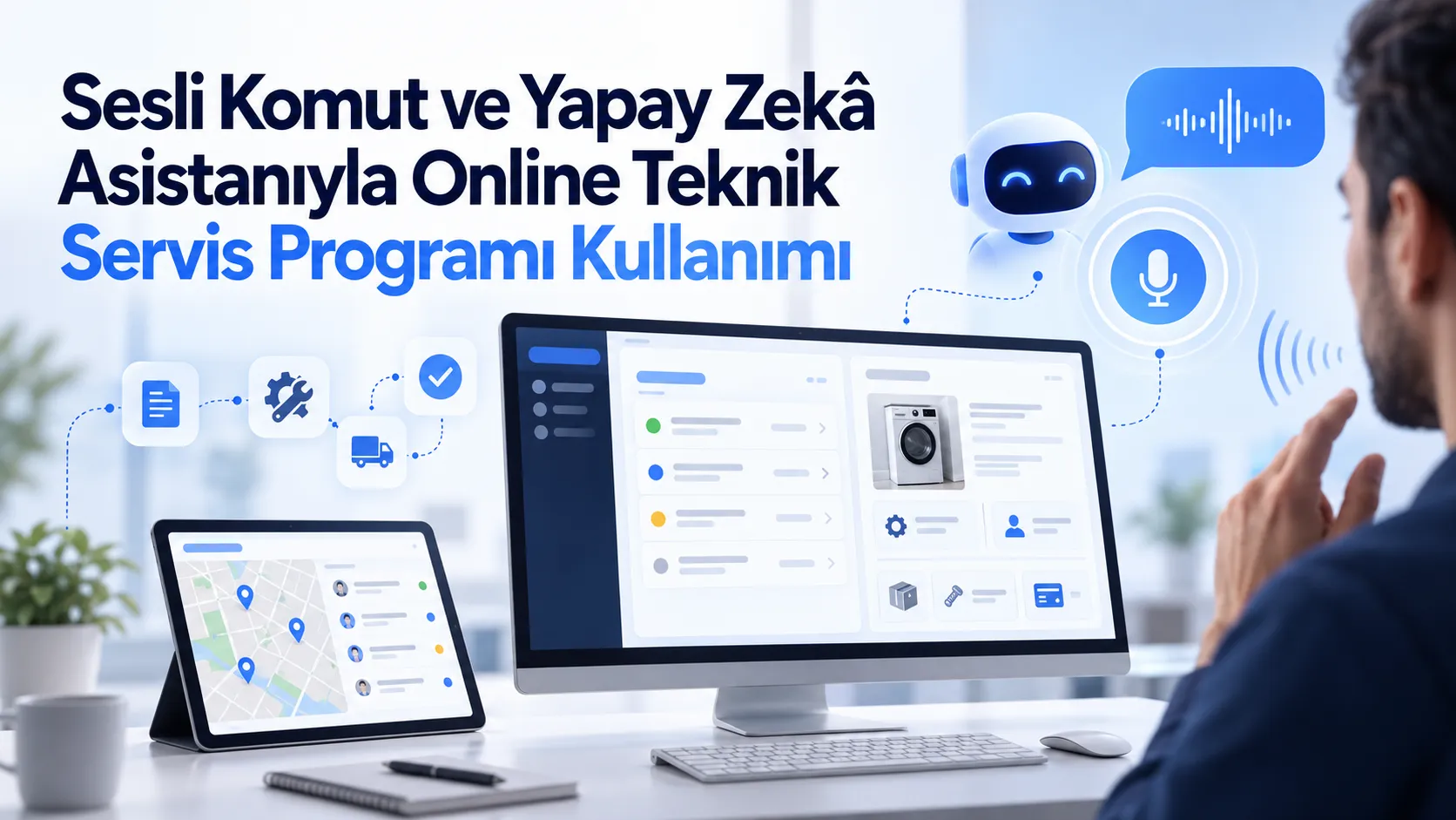 Sesli Komut ve Yapay Zekâ Asistanıyla Online Teknik Servis Programı Kullanımı