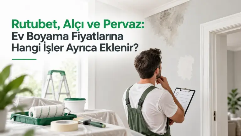 Rutubet, Alçı ve Pervaz: Ev Boyama Fiyatlarına Hangi İşler Ayrıca Eklenir?