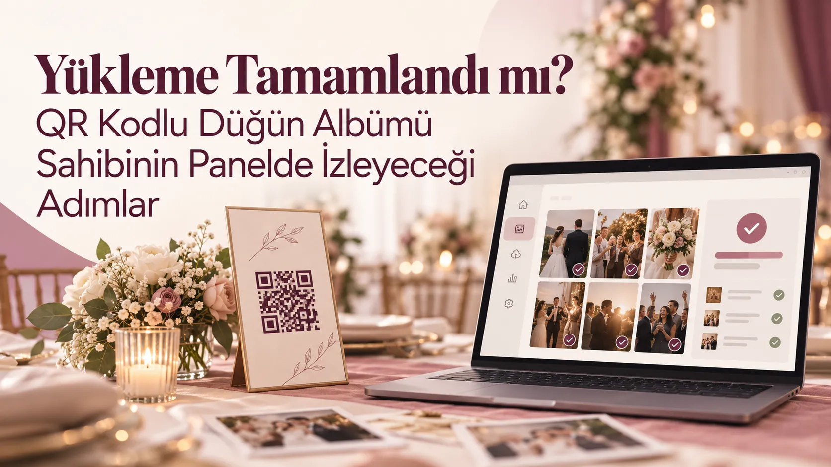 Yükleme Tamamlandı mı? QR Kodlu Düğün Albümü Sahibinin Panelde İzleyeceği Adımlar